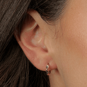 Brinco Dourado de Argolinha Torcida